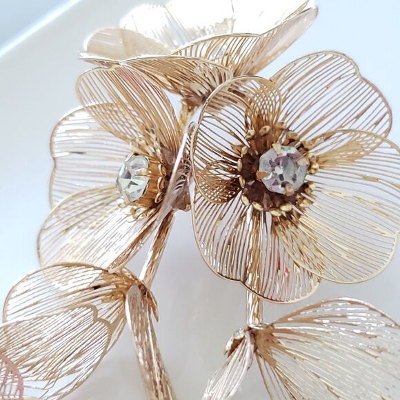 New! Zara Cascading Floral Earrings - Picture 8 of 14